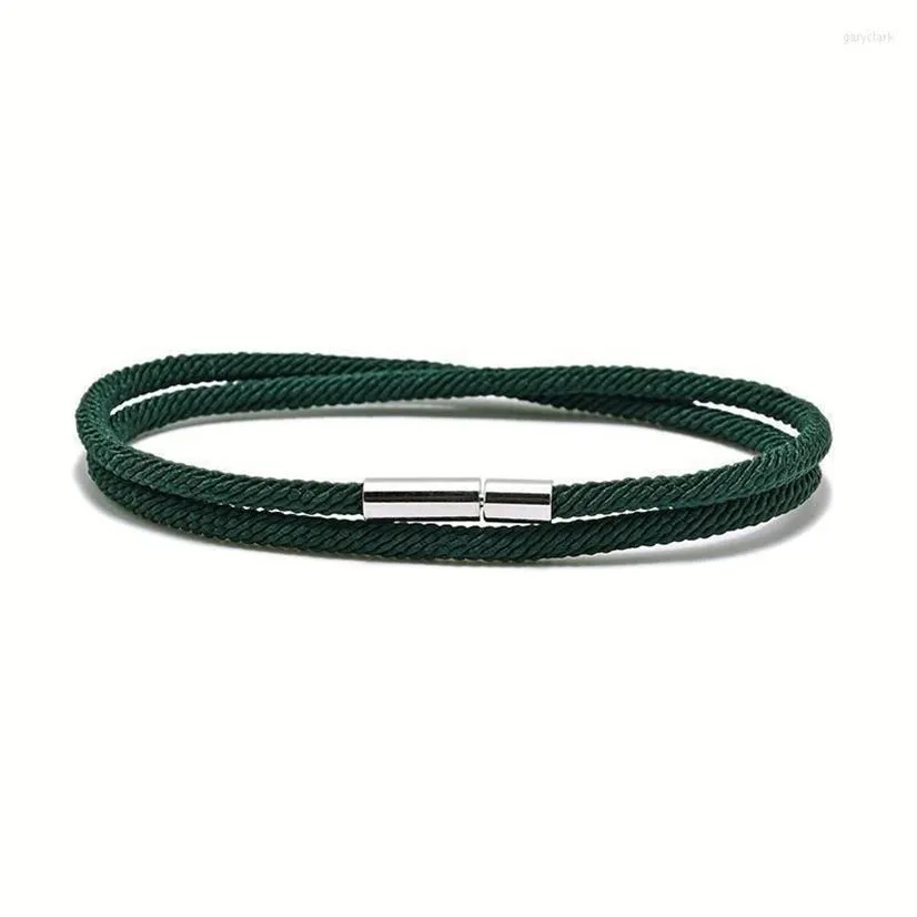 Länkkedja minimalistisk män armband färgglada Milan rep braslet svart röd tråd Braclet Yoga Meditation smycken gåva till pojkvän312i