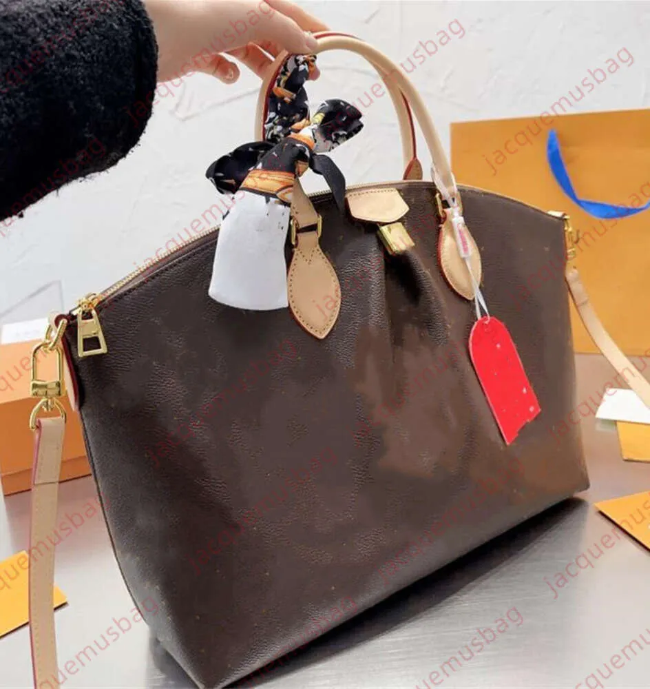 Totes Women Boetie Bag Medium Handbag Hobos Dumplings 01 Lock Designer Shoulder Crossbody Bags äkta lädermonogram Messenger Satchel Dhgate Sacoche M45987