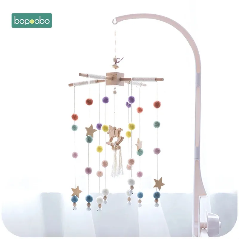 Mobiles# Bopoobo Baby Mobile Hanging Grzechotki Zabawki Wieszanie muzyczne wieszak DIY WSZYSTKO Baby Crib Mobile łóżko dzwonek Zabawek Uchwyt ramię 231016