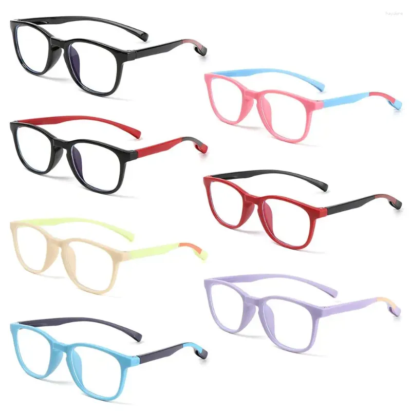 Gafas de sol Anti-rayos azules Protección contra la radiación para niños Gafas para niños Gafas de silicona Gafas con montura suave Gafas ligeras