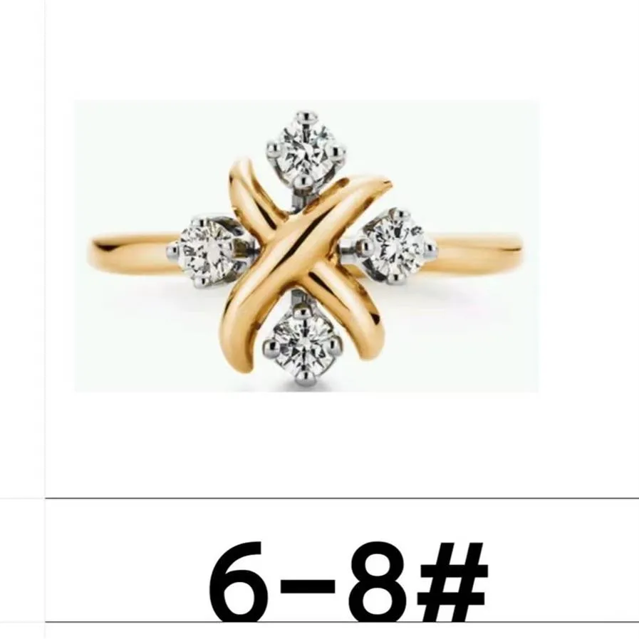 Steine Ring handgemachte Schmuck Gold Halskette Set Diamant Kreuz Anhänger Armband Blume Diamant Designer Frauen Paar Mode Watche 323Y