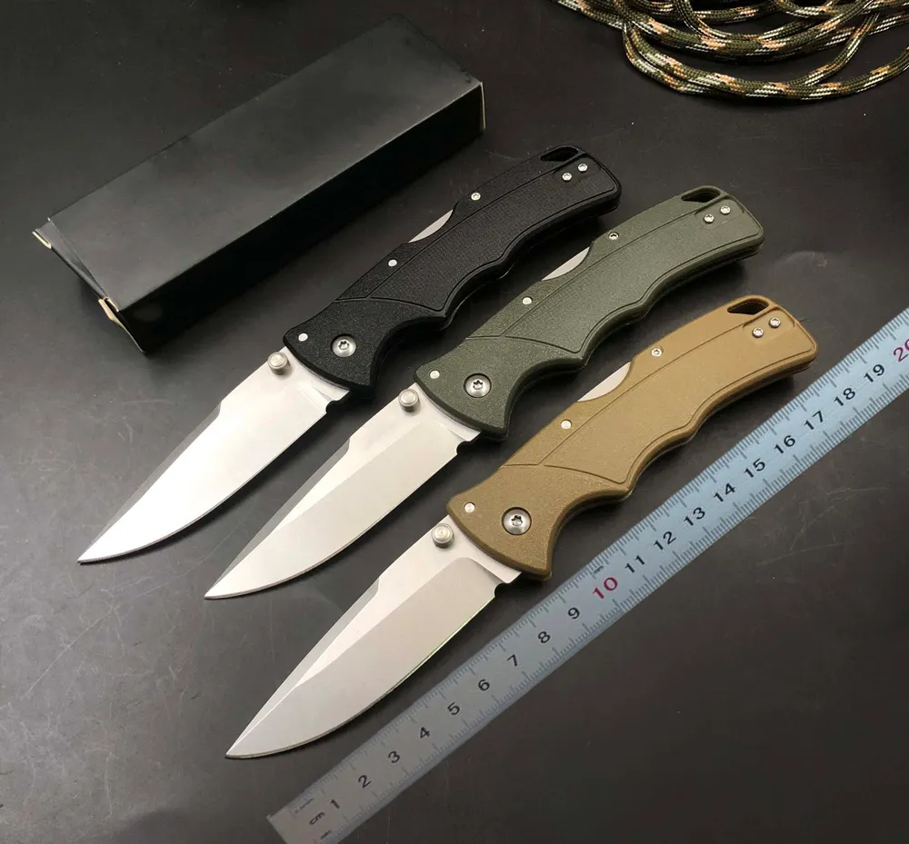 1st C3SPSS Pocket Folding Knife 4116SS Stone Wash Blade GFN Handle Outdoor Camping Handing EDC Survival Tactical Knives With Retail Box