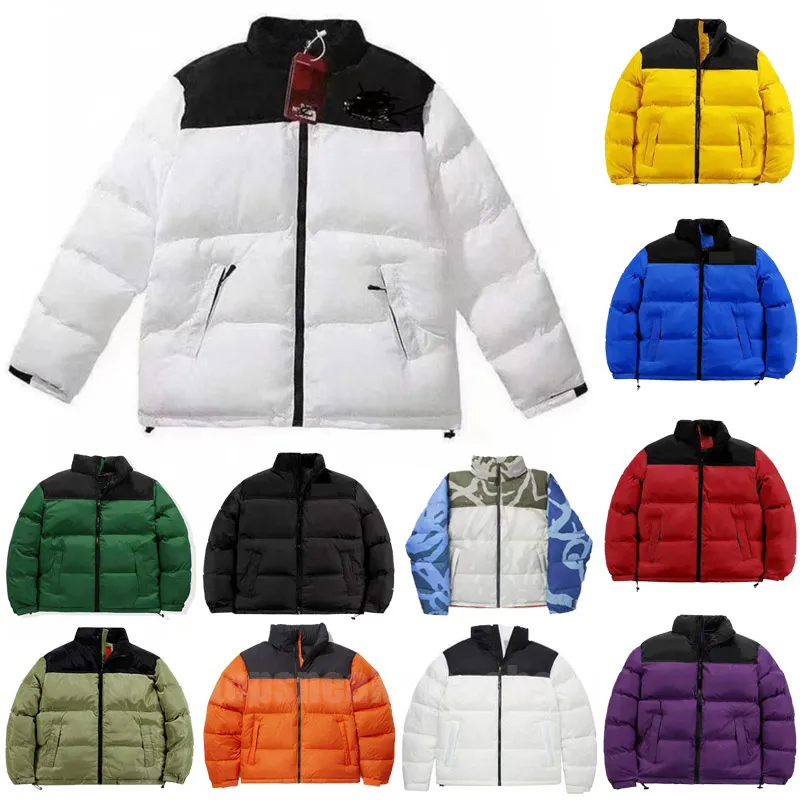 Men's Down Parkas North Designer Hommes Puffer Vestes Hommes Manteau Veste Parkas Manches Longues Fermeture Éclair Épais Visage Pardessus Couples Manteaux Rembourrés