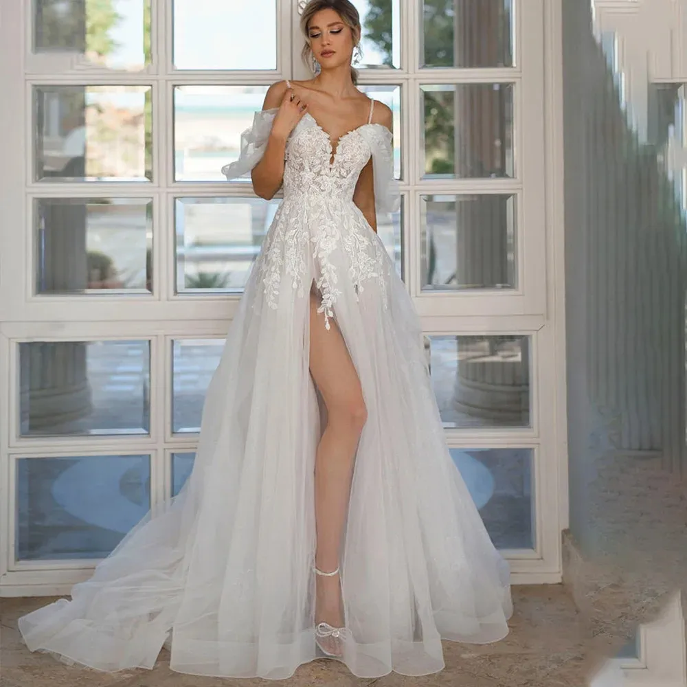 Vestido De Novia De Encaje Apliques: Vestido De Novia De Novia