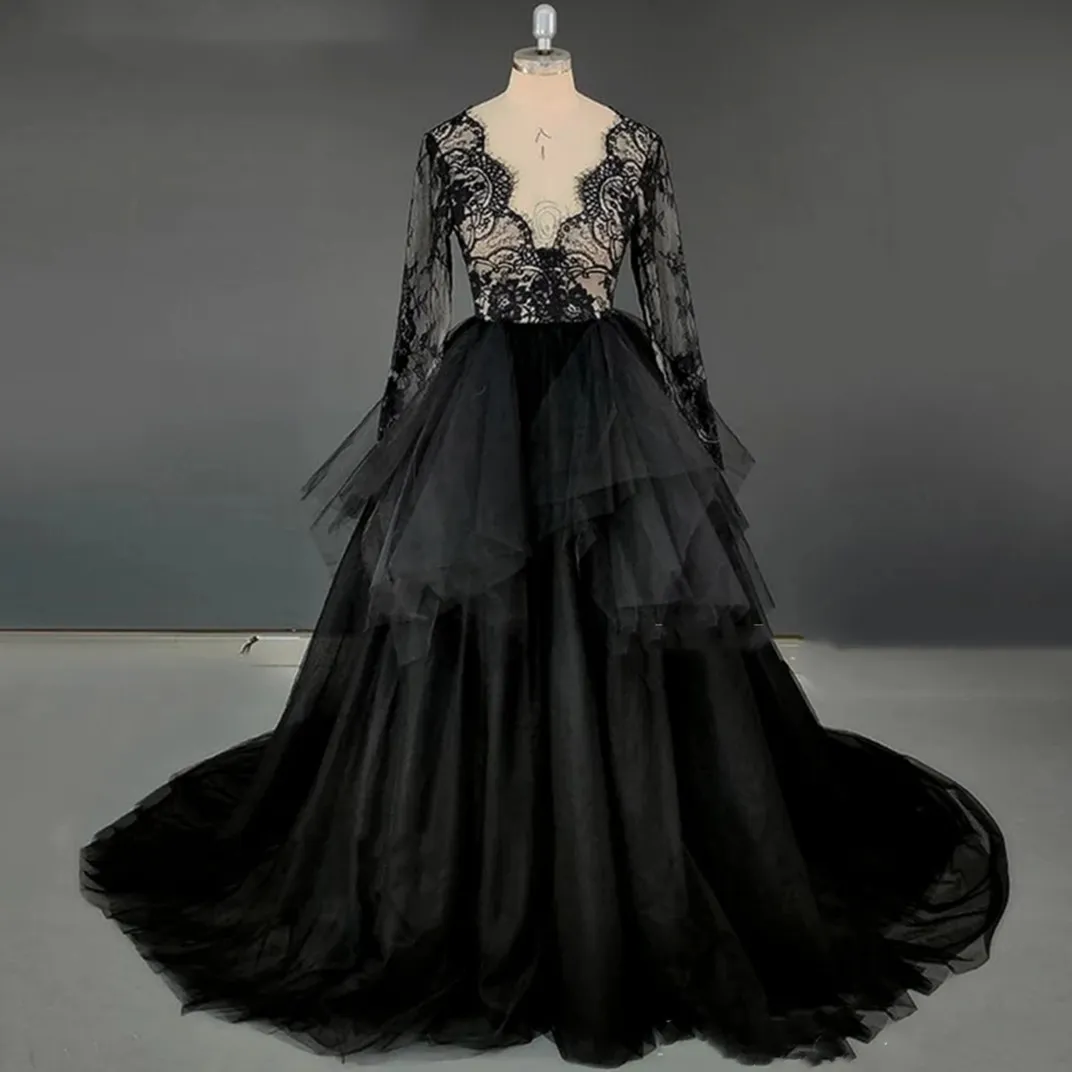 black bohemian dresses Women's Holiday Midi Dress + Lace Trim Illusion Neckline Vintage Alexander McQueen Rare colour:Black