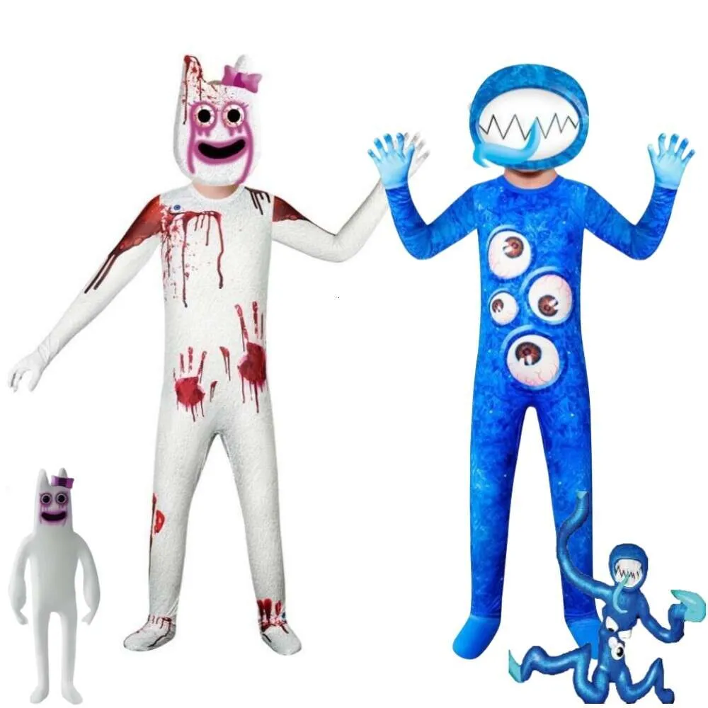 Cosplay Game Garten Of Ban Gartenon Evil White Blue Monster Cosplay Costume Horror Anime Child Bodysuit Halloween Disguise Suit