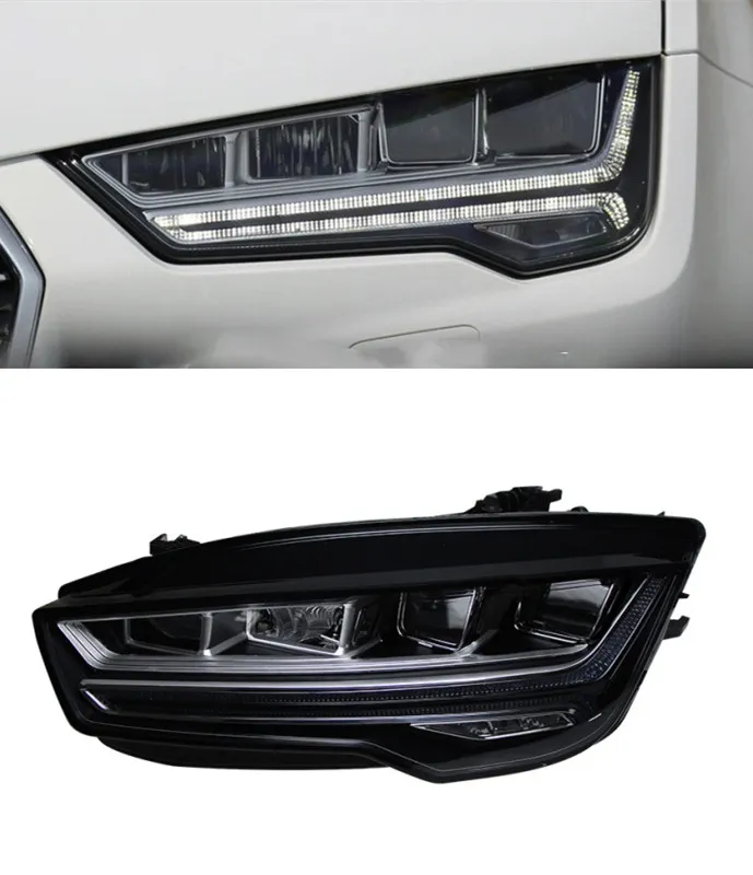 Headlights Assembly For AUDI A7 20 11-20 18 Retrofitting New Matrix LED Daytime Light Lens Dynamic Signal Light