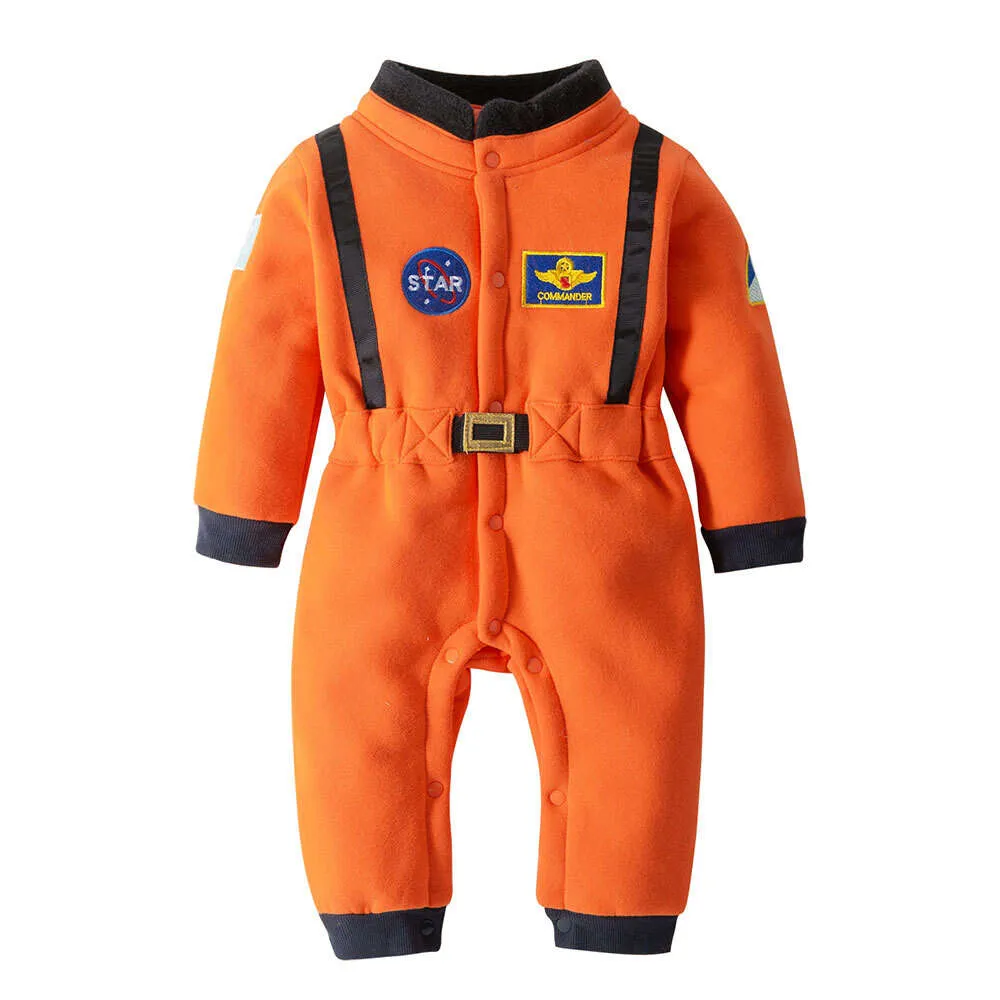 Theme CostumeHalloween Christmas Astronaut Costume Space Suit Rompers for Baby Boys Toddler Infant Birthday Party Cosplay Costumes