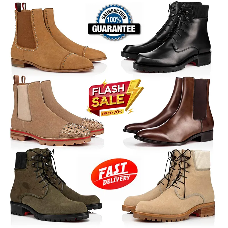 Red bottom shop flat boots