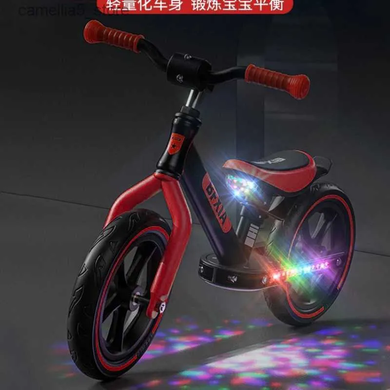 Bikes Ride-Ons Balance Car Children 1-3-6 Years Old 2 Pedal-Free Baby Girl Toddler Scooter Kids Balance Bike Luge Bicycle Q231018