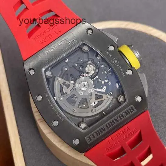 クロノグラフチタンウォッチラグジュアリーウォッチRM腕時計RM011シリーズグレーチタンフィリップマッサスペシャルエディションRM011 KS6J TRY1
