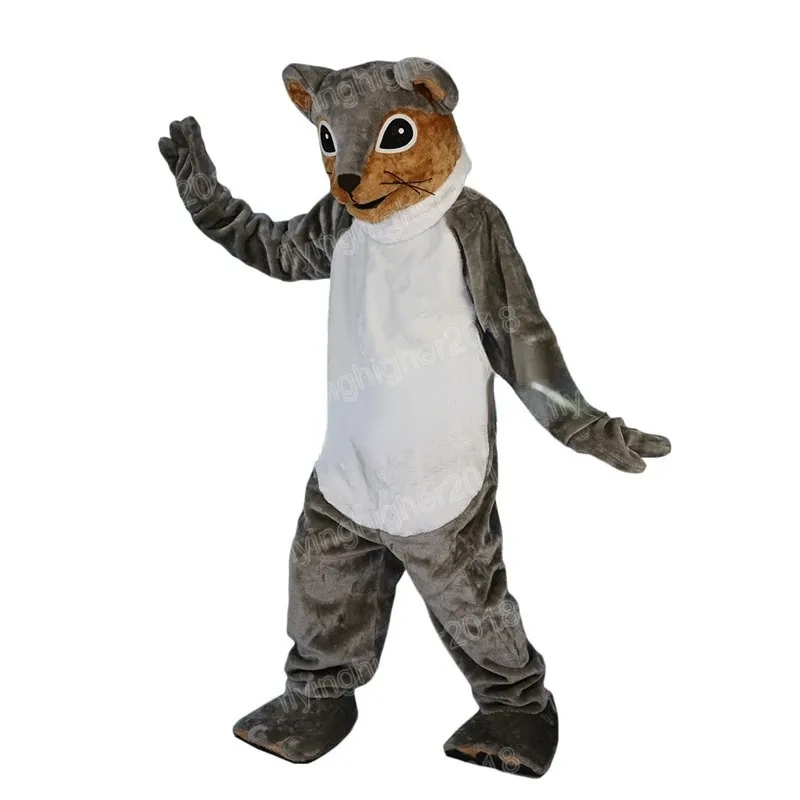 Costume de mascotte d'écureuil d'Halloween Taille adulte Personnage de thème d'anime de dessin animé Carnaval Robe unisexe Robe de soirée de performance fantaisie de Noël