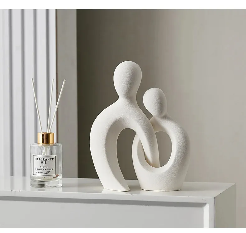 Sculpture de table de ferme - Statue mandala sculptée pour maison moderne - 25,4 x 35,6 cm - Pour salon, cheminée, cheminée, étagère de cheminée - Support décoratif KHST07