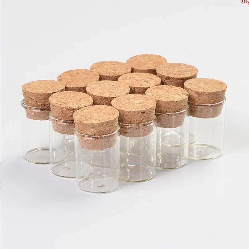 22*30mm 5ml Mini Fiale di Vetro Barattoli Bottiglie di Imballaggio Provetta Con Tappo di Sughero Vuoto Trasparente Trasparente 100 pz/lottobuona quantità Tciau