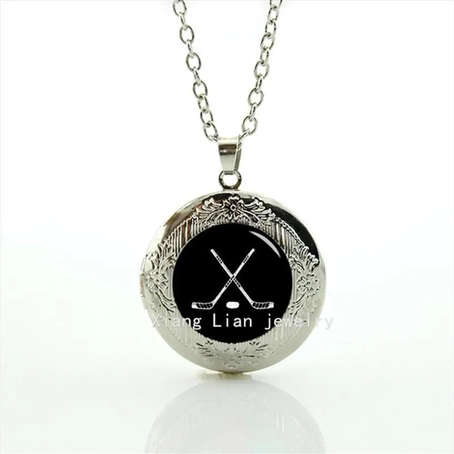 Time-limited Collares Maxi Necklace Collier Locket Hockeyice Hockey Pendant Sports Fans Wedding Jewelry T424 Necklaces308S