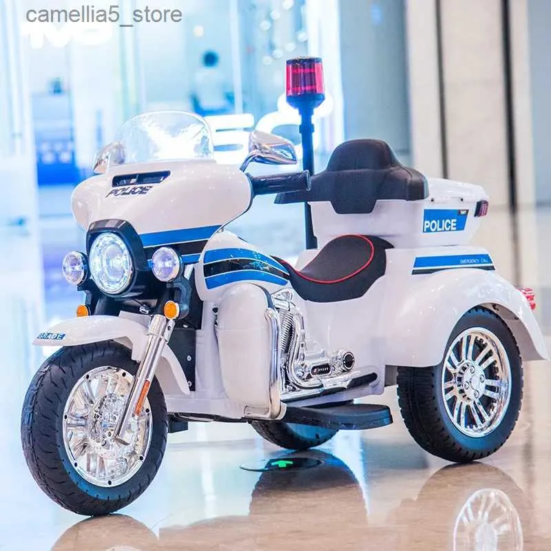 Biciclette cavalcabili DokiToy L'auto elettrica per motociclette per bambini può sedersi per due persone Maschi e femmine Bambini che caricano l'auto giocattolo a tre ruote Q231017