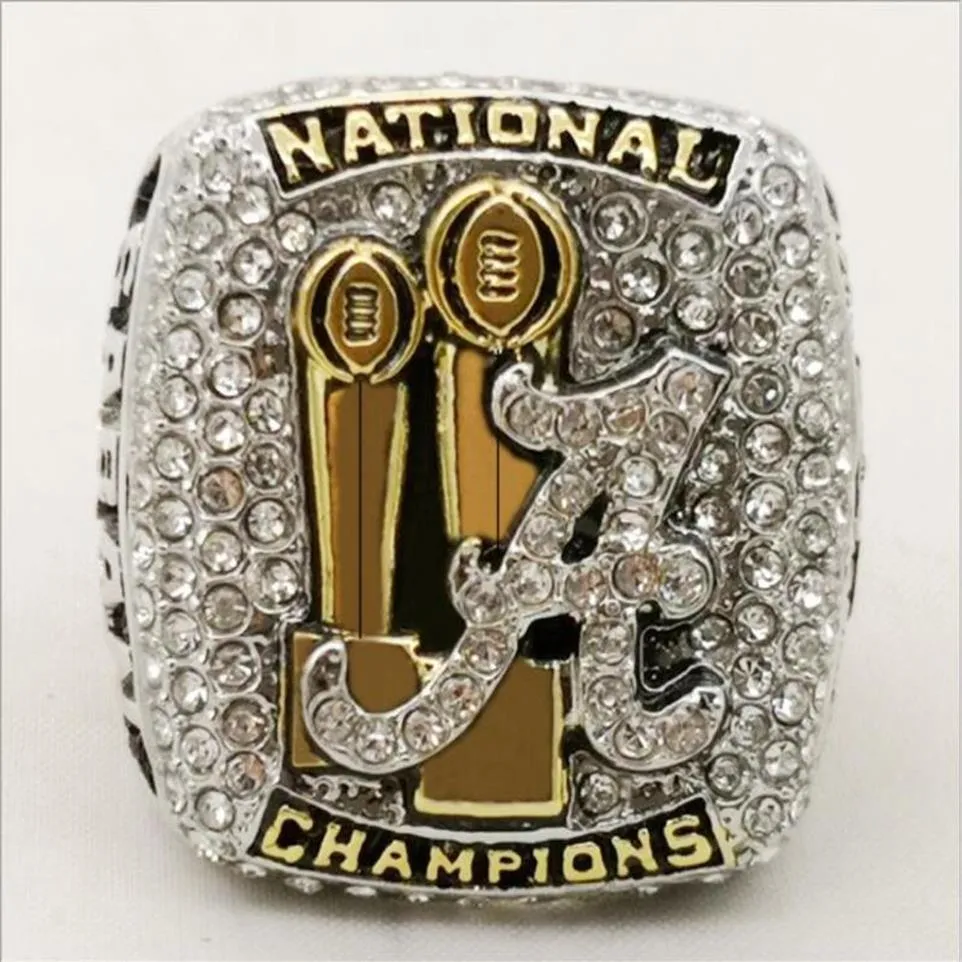 Anello del campionato NCAA 2017 dell'Alabama Campione della moda di alta qualità Anelli Fan Regali Produttori 274r