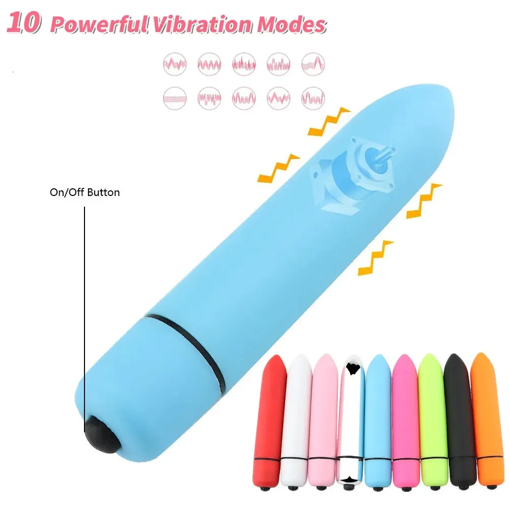 Brinquedos adultos 10 velocidade mini bala vibradores sexo para adultos casal amor ovo feminino vaginal mastubador vibrador g spot clitóris estimulador 231017