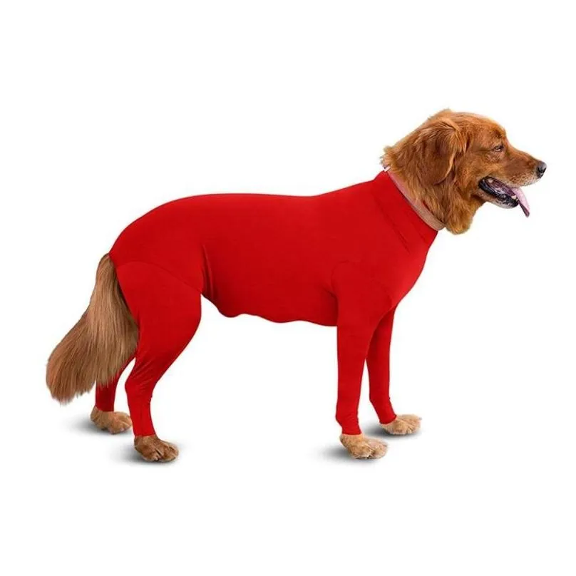 Dog Apparel Dog Apparel Post Operative Protection Long Sleeves Bodysuit Jumpsuit For Dogs Collar Alternative Home Garden Pet Supplies Dh2Ne