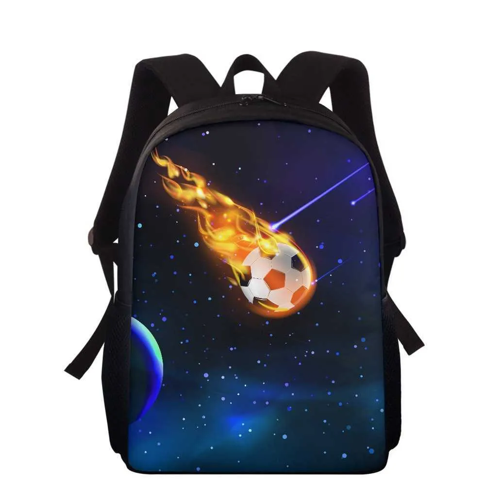 Kinderrucksack Bunter Ball Grundschulrucksack Schulsaisonrucksack Basketball Fußball Feuer 15 Zoll 230915