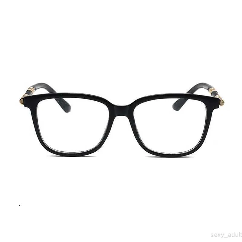 Marco de gafas de sol de moda para hombres Mujeres Diseñador Cuadrado Exterior Café Interior Transparente PC Anti-Azul Luz Protección para los ojos Unisex Computadora Lectura Prescripción Glas