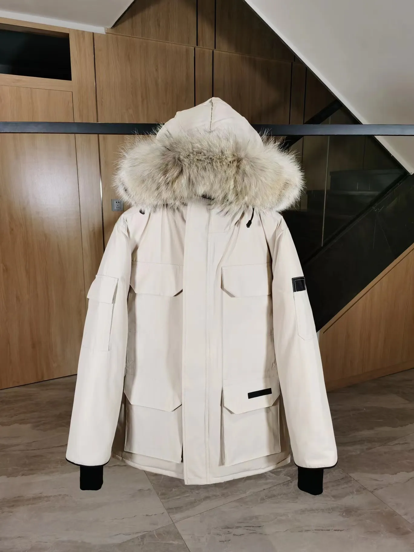 Top Parka Cappotti Designer Uomo Donna Designer Giù Canadian Gooses Giacche Veste Homme Inverno Jassen Puffer Grande pelliccia con cappuccio Fourrure O 8764