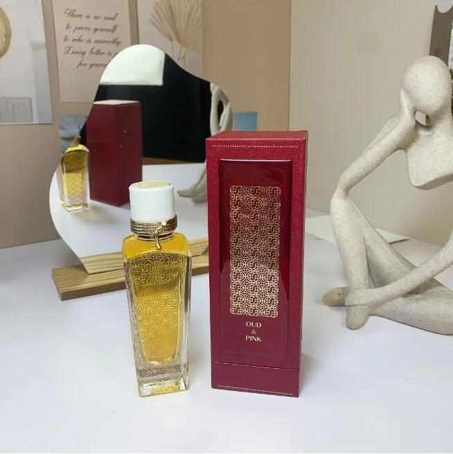 トップニュートラルな新しい香水スプレー75ml eau de parfum oud ambre pink musc rose santal複数の選択フレグランスデザイナー長続きする速い配信