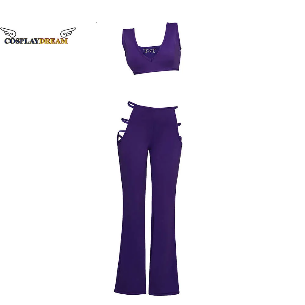 Euphoria Maddy Cosplay 2022 Spring Summer Sexy Hollow Outfit Purple Crop  Tank Top Bra And Boot Cut Pants Slim Set Maddy Costume From  Superhotclothes, $25.04
