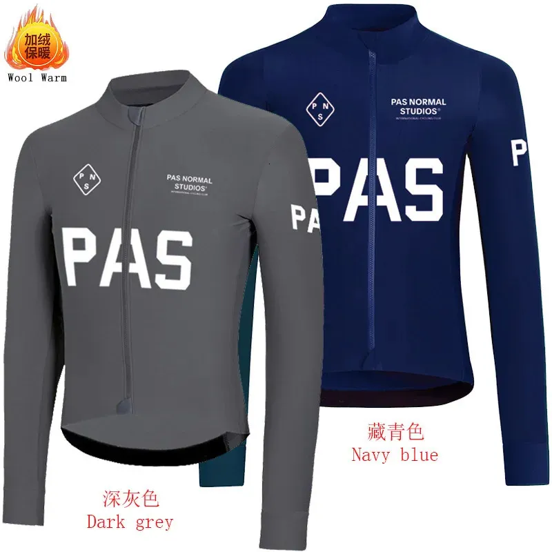 Other Sporting Goods PAS Long Sleeve Jersey Bike Winter Thermal Fleece Cycling Clothing Bicycle wear Bib Pant Ciclismo Jackets 231017
