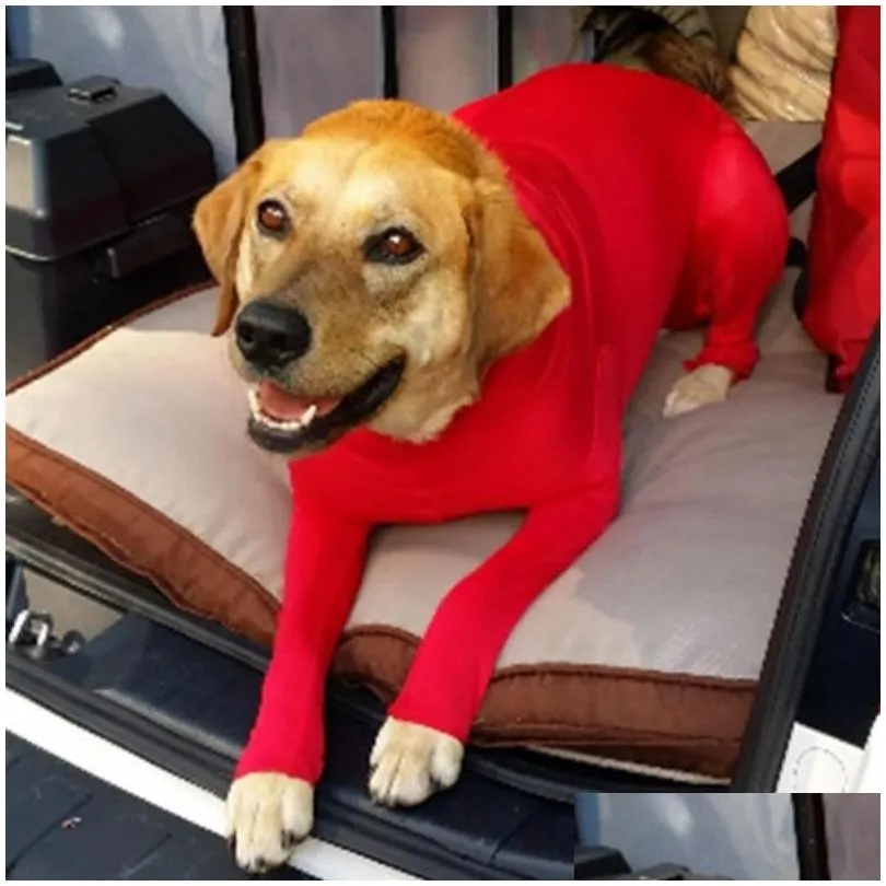 Dog Apparel Dog Apparel Post Operative Protection Long Sleeves Bodysuit Jumpsuit For Dogs Collar Alternative Home Garden Pet Supplies Dh2Ne