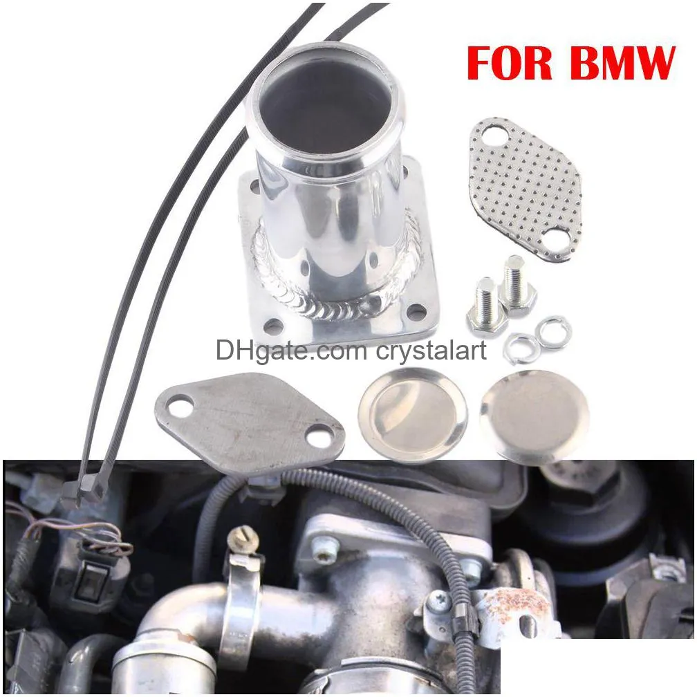 Aluminum Egr Kit Blanking Bypass For E46 318D 320D 330D 330Xd 320Cd 318Td 320Td Intake Exhaust Vae