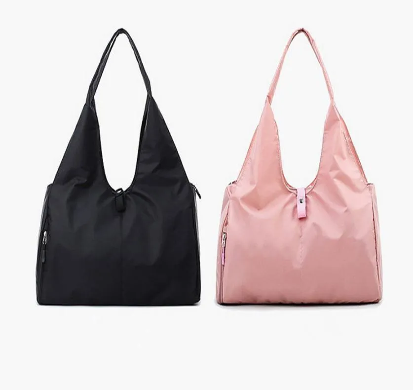 LL Backpack Yoga handtas Travel Outdoor Sports Bags schoudertassen zwart en roze2592470