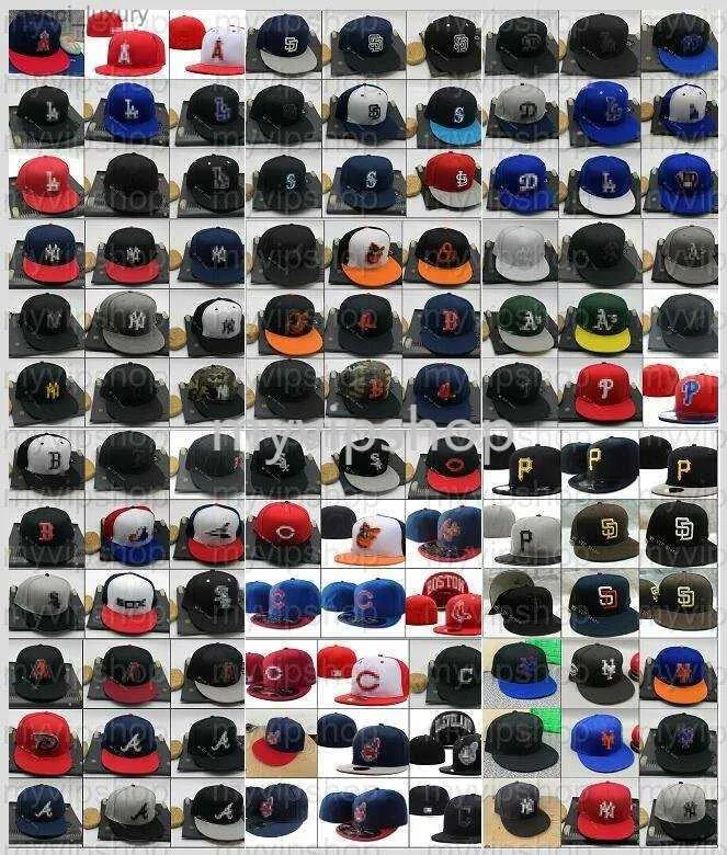 20234 Myvipshop All Team Baseball dopasowany baseball czapki hurtowe sporty flat Full Football HATS Moda Summer Snapback Chapeau Bone