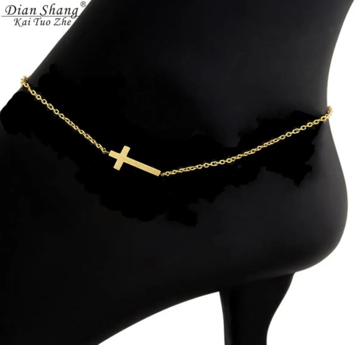 ICFTZWE Fashion Anklet Rostfritt stål Kvinnliga fotillbehör Stylish Gold Silver Lucky Anklets For Women Bästa gåvor8836262