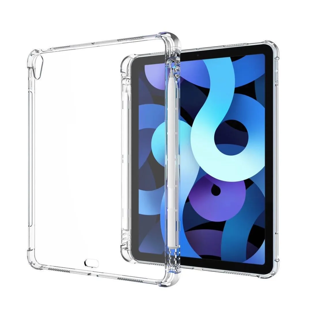 Capa transparente para ipad pro 11 pro 11 12.9 air 5 4 10th 10.2 mini 6 capa protetora de silicone transparente