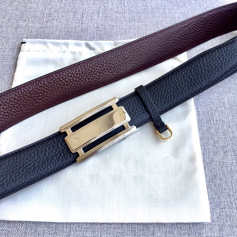 Ceinture de luxe de designer Ceintures d'affaires en cuir véritable pour hommes classiques de haute qualité avec boucle automatique largeur 3,5 cm avec jeans Pantalon de costume All-match avec boîte