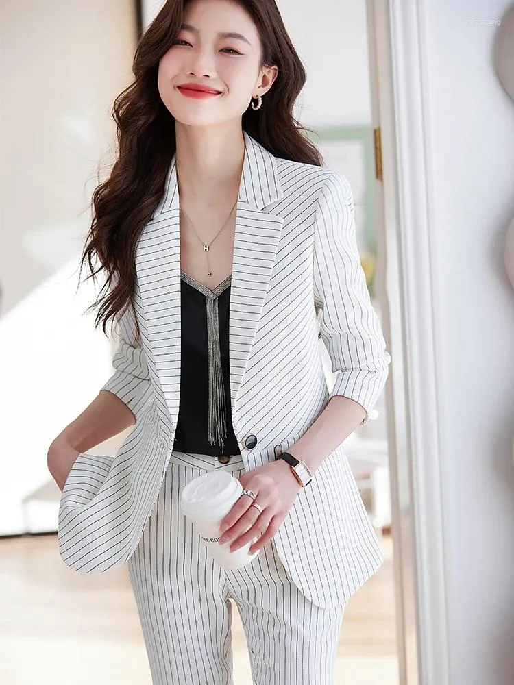 AKA Black Pinstripe Blazer - RealGreek.com