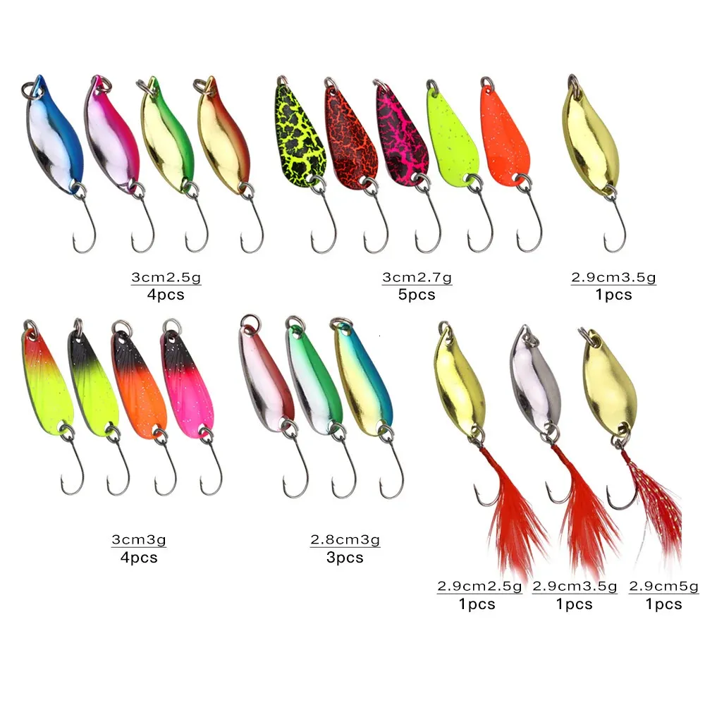 Outdoor Fishing Spoons Set 16/Metal Baits Lures With Storage Bag Case For  Casting Spinner Bait 231017 From Daye09, $10.17