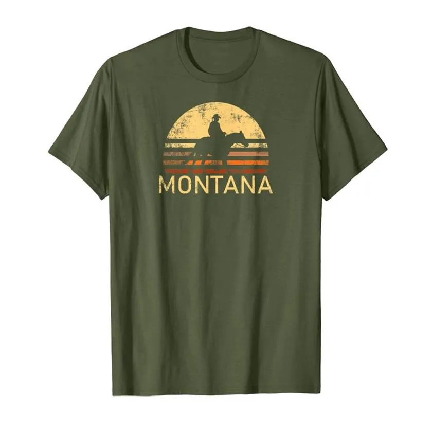 Montana Cowboy Cowgirl Rancher Farmer Horse Lover T-shirt178j