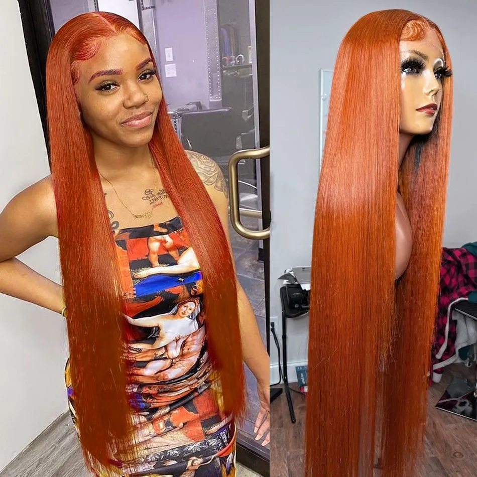 Soft Straight Brazilian Lace Front Wig For Women Available In Yellow Blue Grey Orange And Pink Perfect For Cosplay And Orange Synthetic Wig From Brmwigs 33.24 DHgate.Com