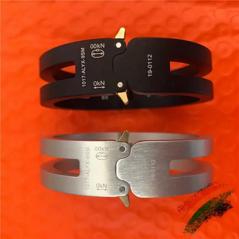 2021ss Nouveau bracelet en alliage d'aluminium Alyx 11 version haute Alyx Track Hommes Femmes Unisexe Couples Bijoux Bracelets Alyx Bracelet Q07172455