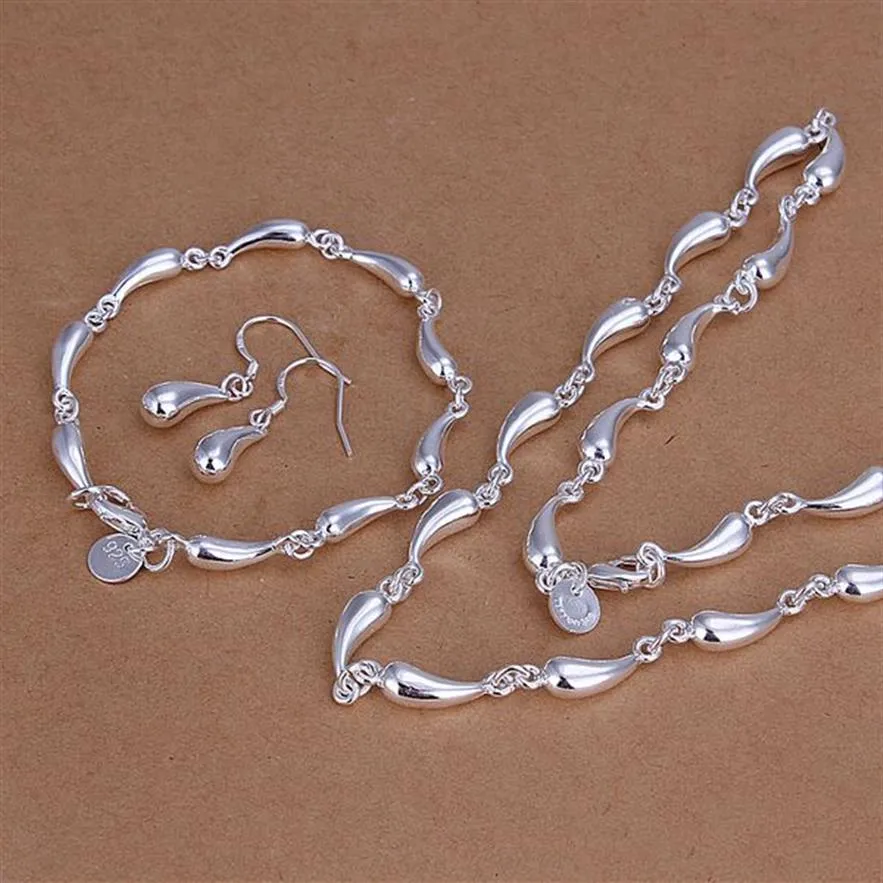 Ensemble collier et boucles d'oreilles en argent Sterling 925, cadeau de noël le plus bas, à la mode, QS126219C