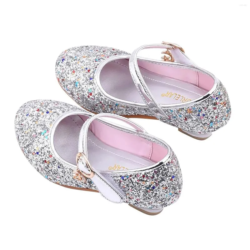 First Walkers Kids Girls Pearl Crystal Bling Bowknot Single Princess Shoes Dance Sandals Baby Girl Children'S Sneakers Shoe Boy