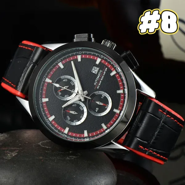 2023 Wysokiej jakości mężczyźni luksusowe zegarki sześć szwów seria wszystkie tarcza robią męskie kwarcowe zegarek Top Luksusowy marka