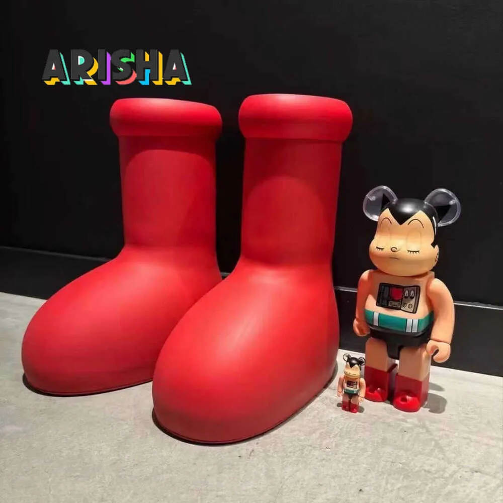 MSCHF Astro Boy Big Red Boots Cartoon Tall Boot Rubber Sneakers Dora