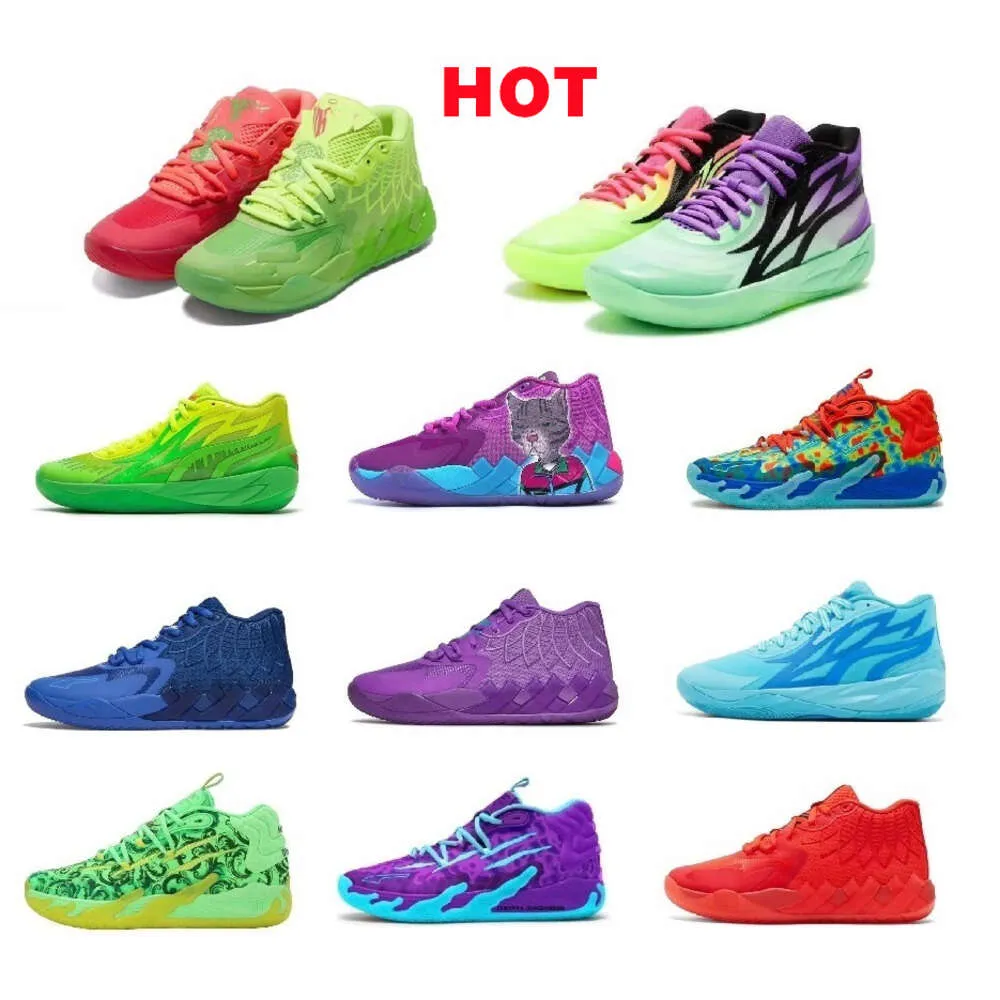 Stivali da moto OG MB1 LaMelo Ball bambini Uomo donna Scarpe da basket con scarpe sportive da ginnastica Trainer Taglia 4.5-12