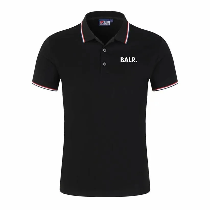 BALR Polo Da Uomo Polo Para Hombre Abbigliamento Da Uomo 2021 Polo Maschile Camicette Casual Estate Camicia di Cotone Solido Mens Polo317H