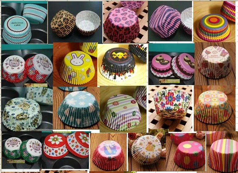 Assorted 30 styles holiday party baking cup cupcake paper liners muffin cups XB