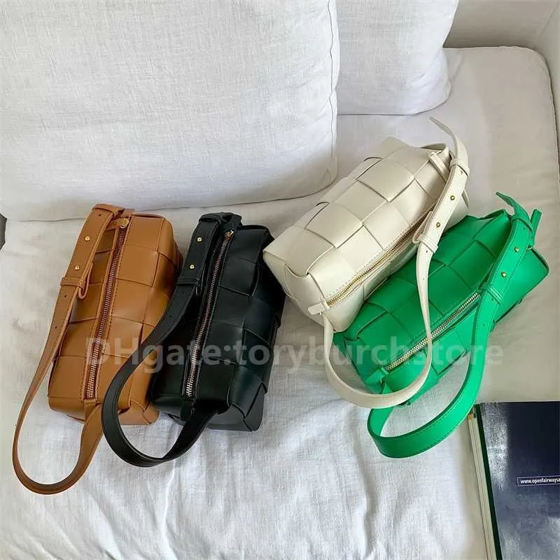 Walte Commuter South Crowd Borsa coreana Sense sotto le ascelle Borsa occidentale avanzata da donna Piccola borsa scozzese alla moda in PU con una spalla tessuta