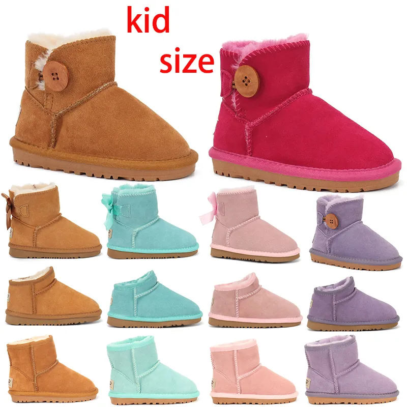 2024 Buty designerskie Uggzgali Nowe buty dla dzieci buty australia but snow but buty zimowe klasyczne Ultraboot Botton Baby Booties Bottes Chaussures Dule enfants